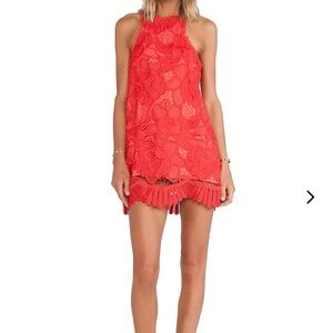 Lovers + Friends Caspian Coral shift dress size medium
